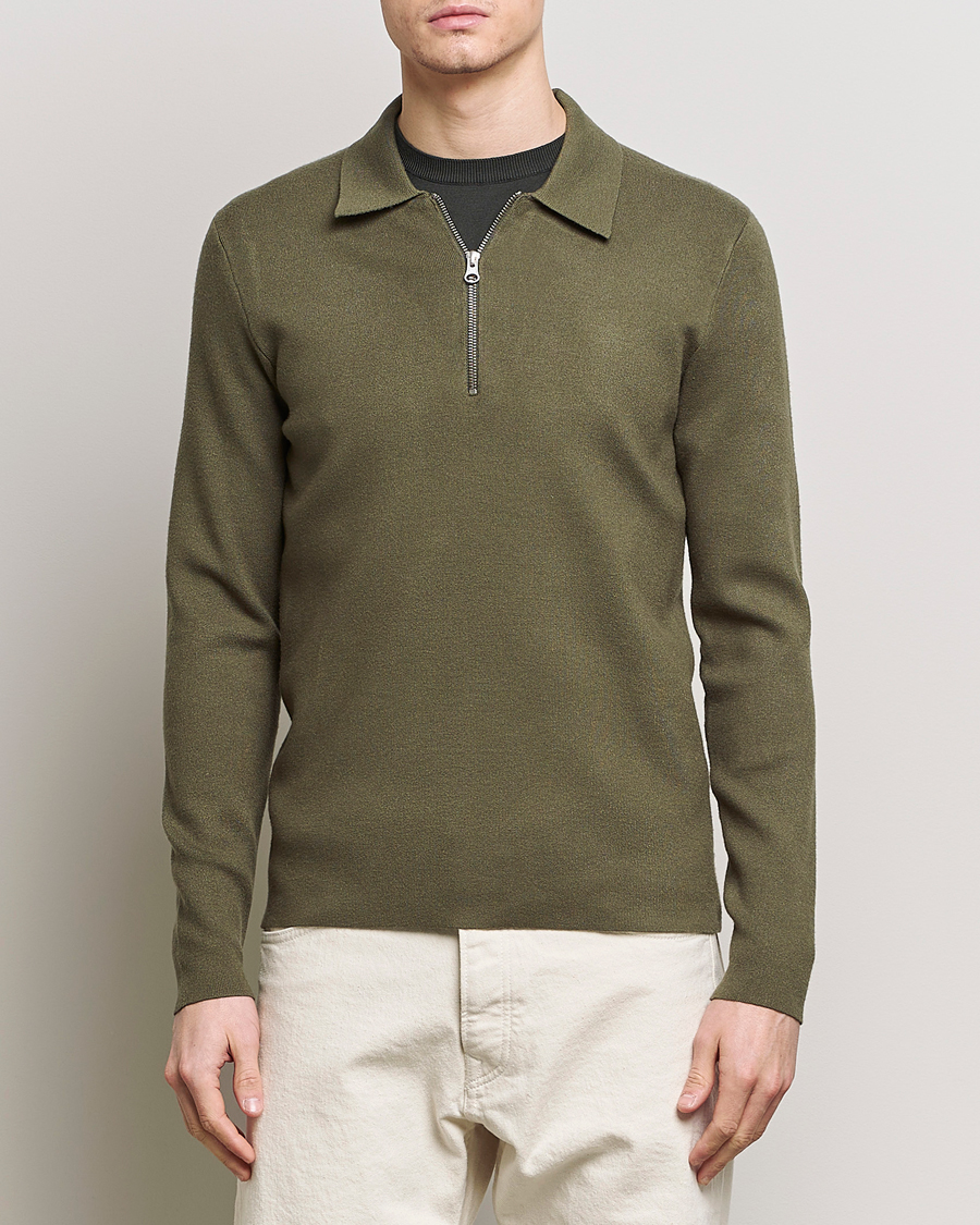 Men | Samsøe Samsøe | Samsøe Samsøe | Guna Half Zip Dusty Olive