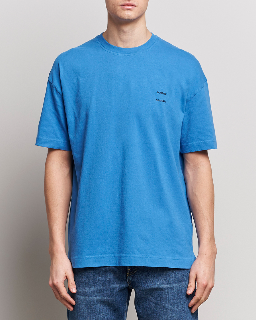 Men |  | Samsøe Samsøe | Joel Organic Cotton T-Shirt Super Sonic
