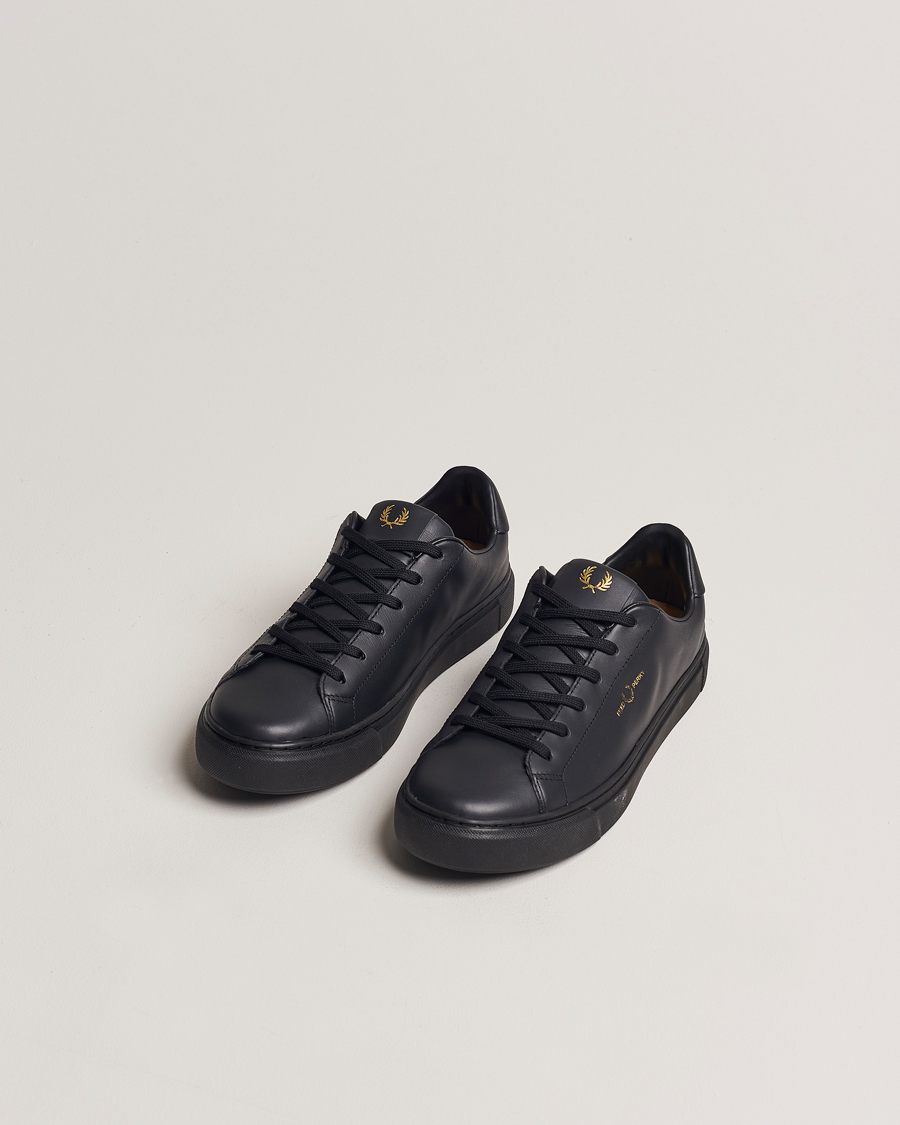 Men | Shoes | Fred Perry | B71 Leather Sneaker Black