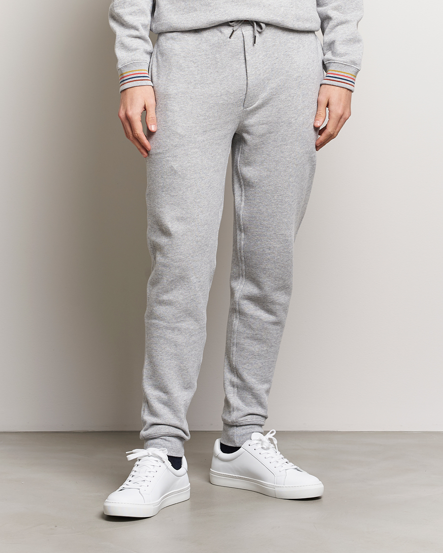 Men | Clothing | Paul Smith | Artist Rib Sweatpants Grey Melange