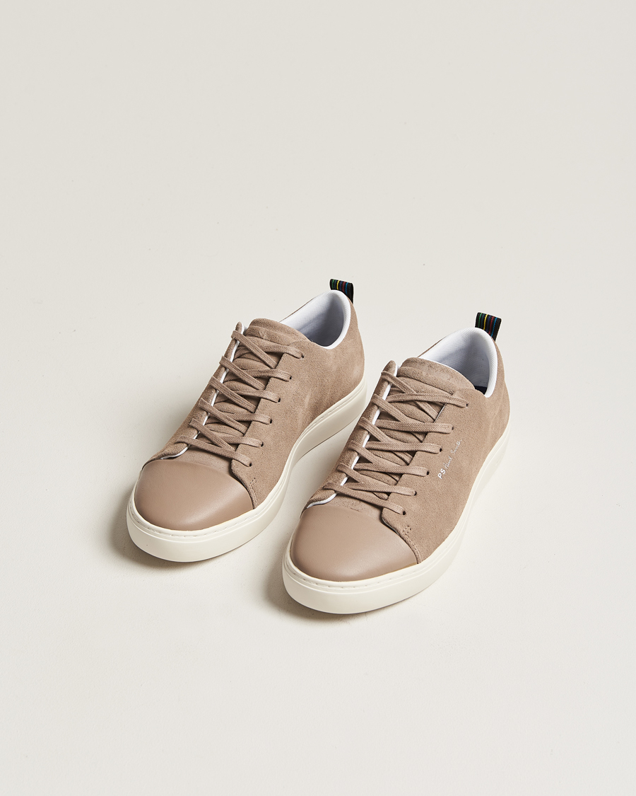 Men | PS Paul Smith | PS Paul Smith | Lee Cap Toe Suede Sneaker Taupe