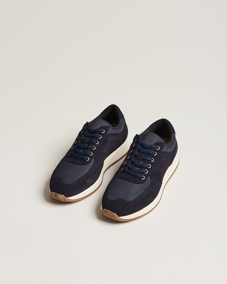 Men | Shoes | Myrqvist | Stensund Running Sneaker Navy Suede