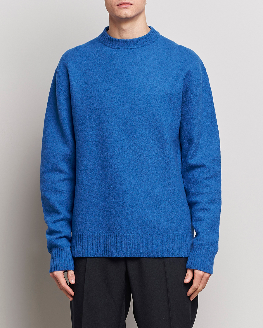 Men | Sweaters & Knitwear | Jil Sander | Lightweight Merino Wool Sweater Space Blue