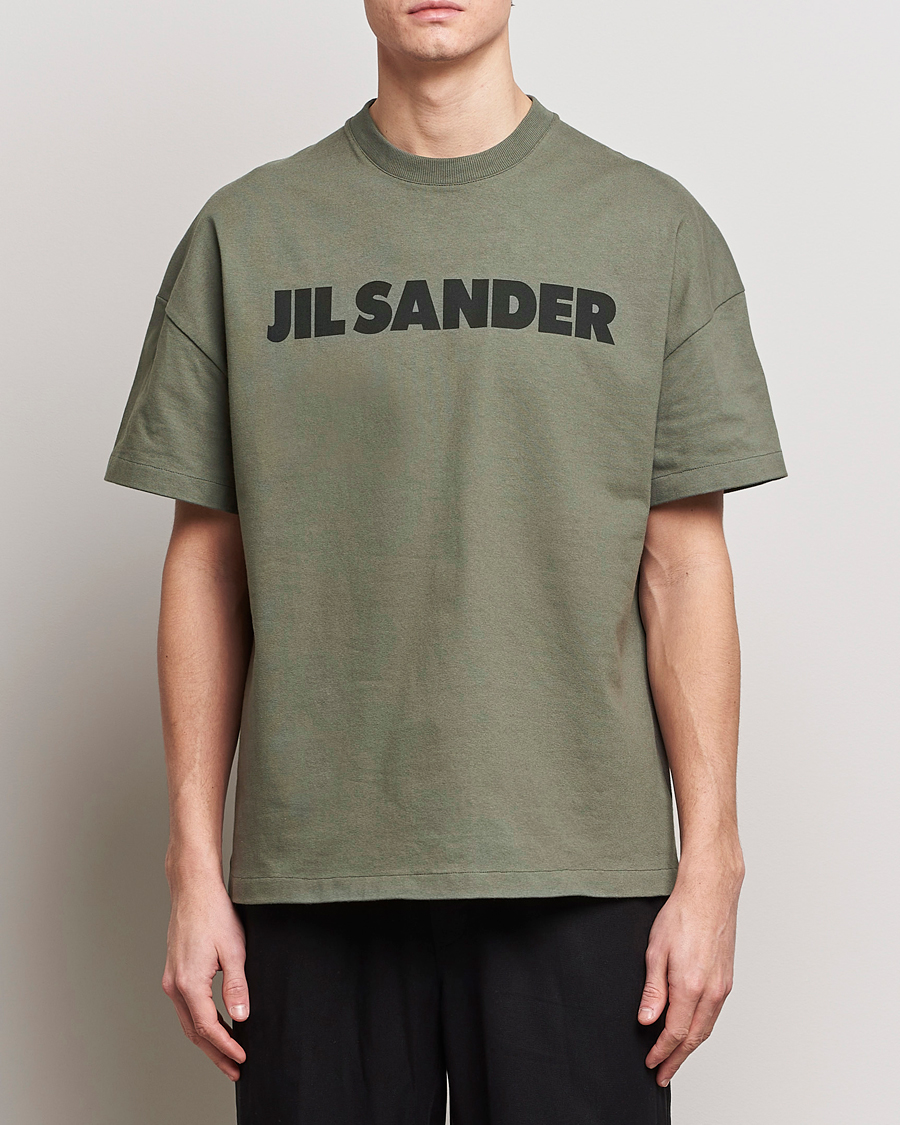 Herr |  | Jil Sander | Printed Logo T-Shirt Thyme Green
