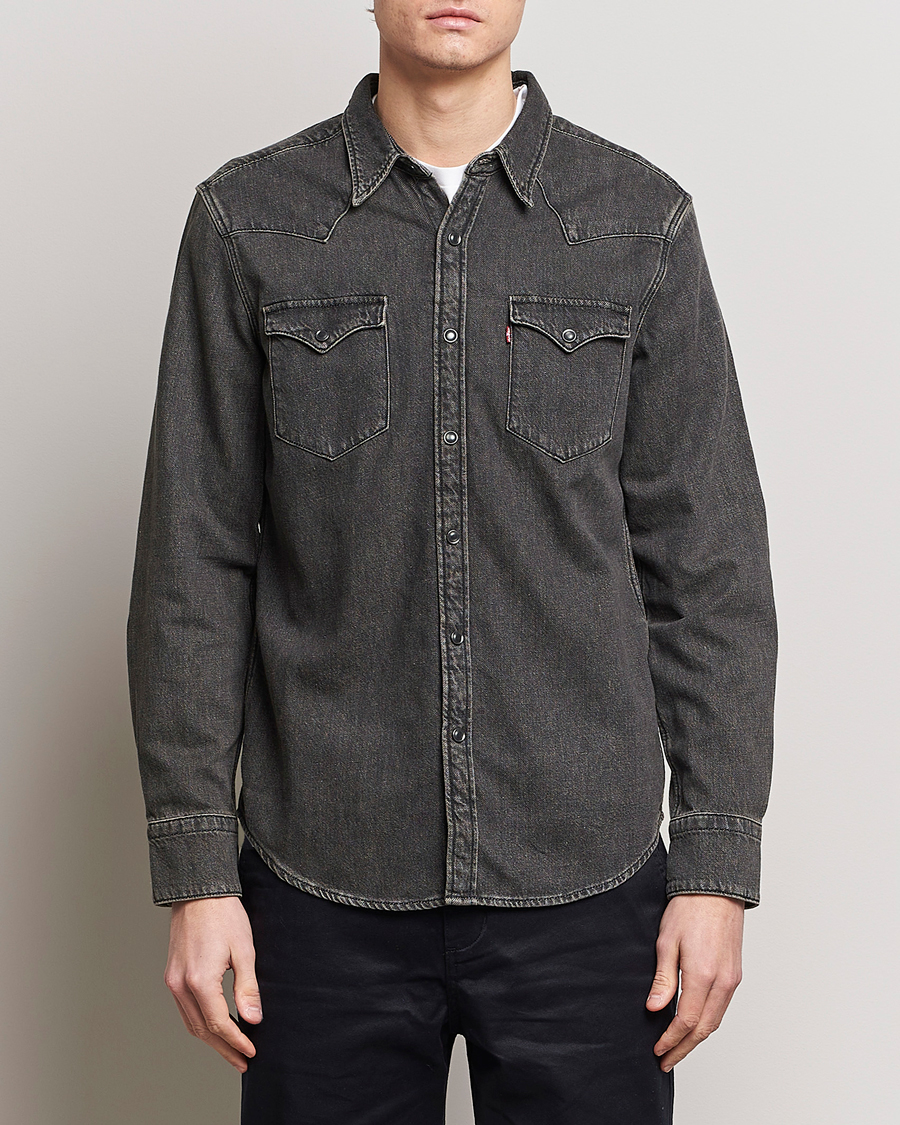 Men | Clothing | Levi\'s | Barstow Western Standard Shirt Black Washed