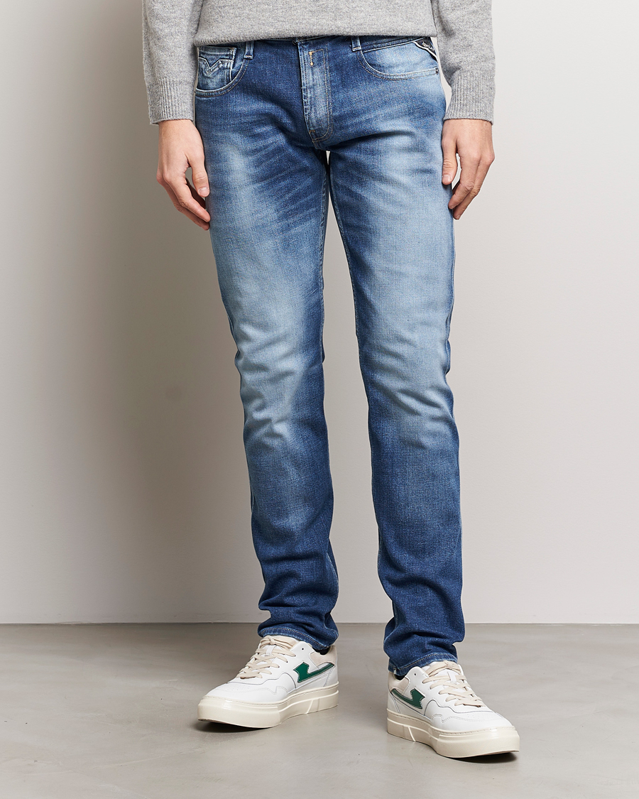 Herr | Kläder | Replay | Anbass Stretch Jeans Medium Blue