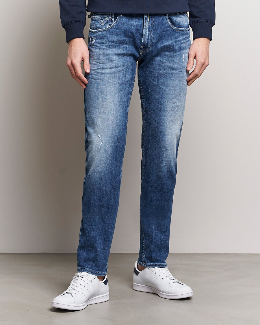 Herr | Kläder | Replay | Anbass 5 Year Stretch Jeans Medium Blue