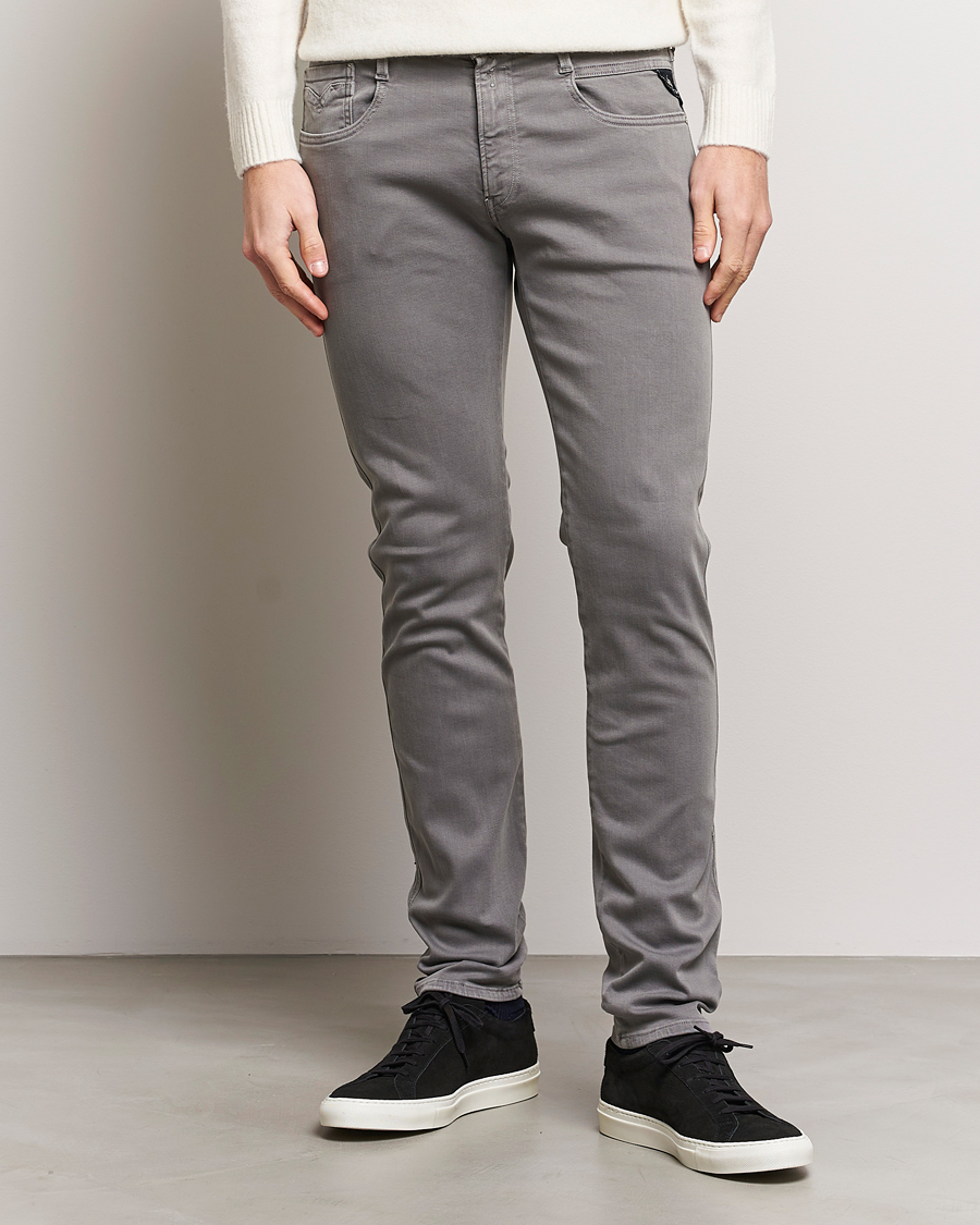 Herr | Kläder | Replay | Anbass Hyperflex X.Lite 5-Pocket Pants Medium Grey