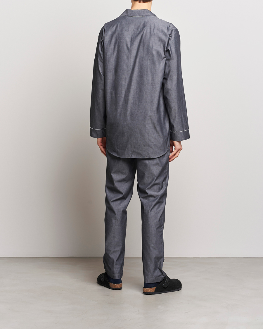 Men | Pyjamas | Zimmerli of Switzerland | Mercerised Cotton Pyjamas Dark Grey