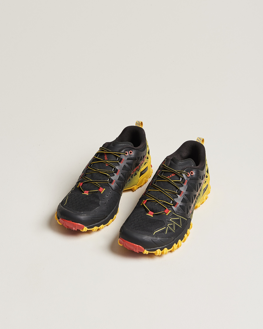 Men | Shoes | La Sportiva | Bushido II GTX Trail Running Sneakers Black/Yellow
