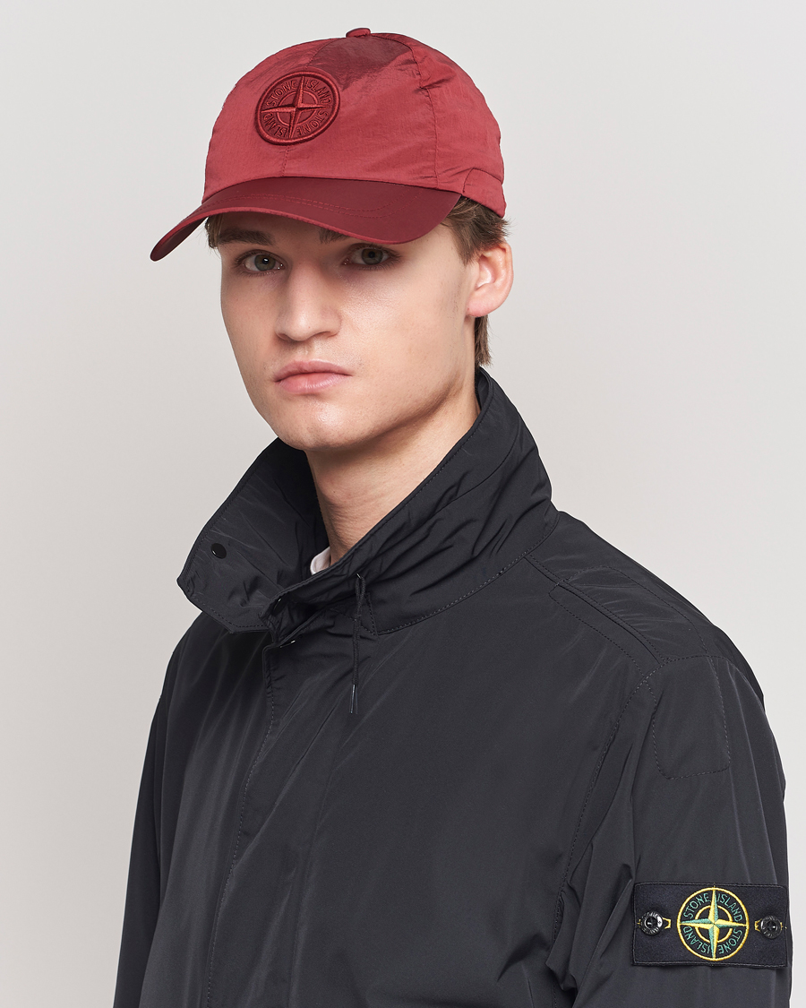 Homme | Casquettes | Stone Island | Nylon Metal Cap Red