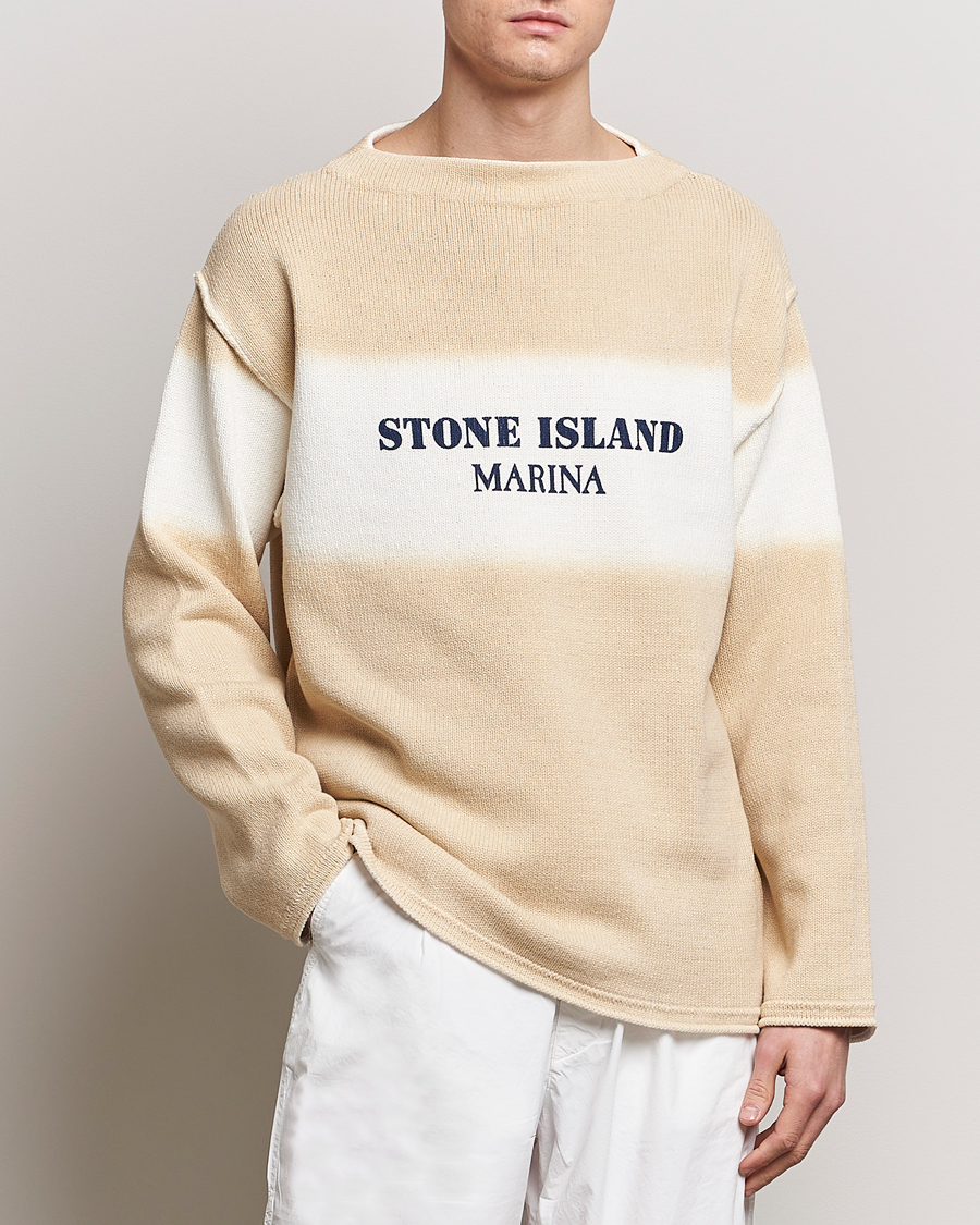 Homme | Stone Island | Stone Island | Marina Organic Cotton Sweater Natural Beige