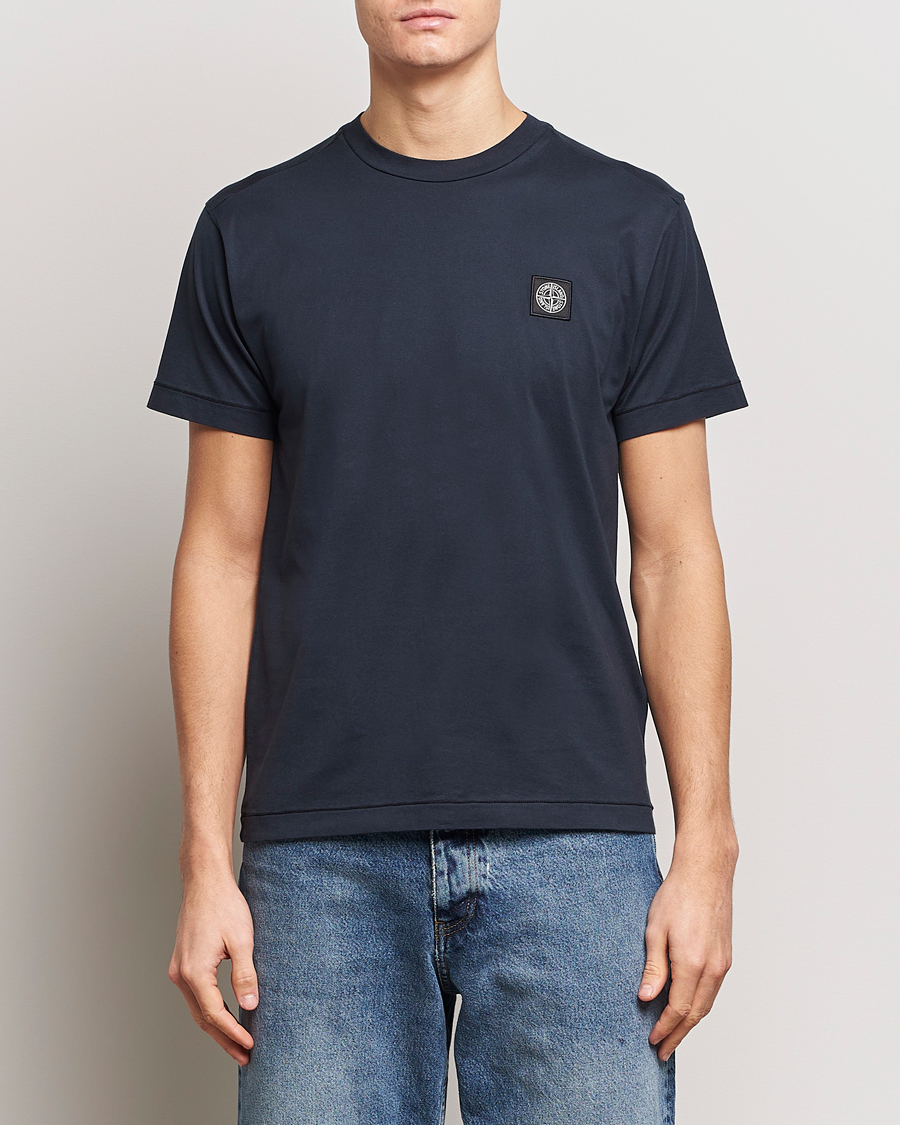 Homme | Stone Island | Stone Island | Garment Dyed Cotton Jersey T-Shirt Navy Blue