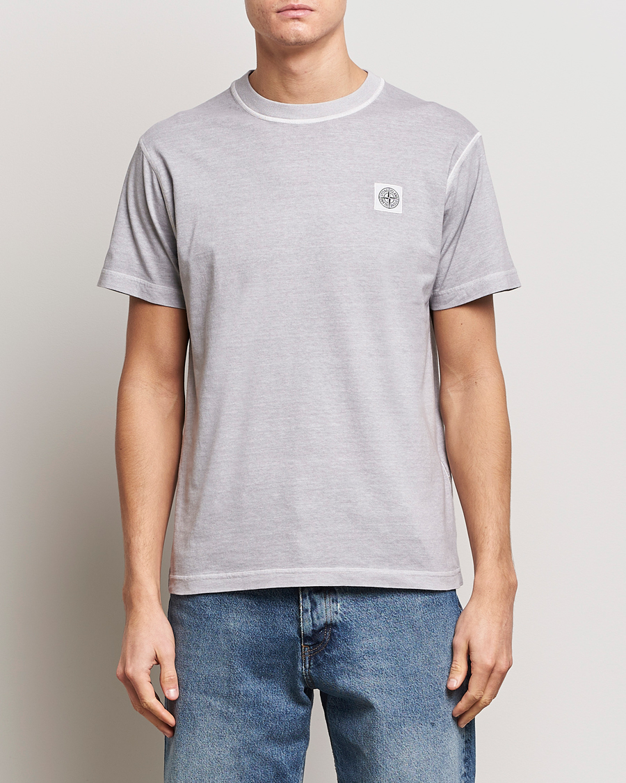 Men |  | Stone Island | Organic Cotton Fissato Effect T-Shirt Dust