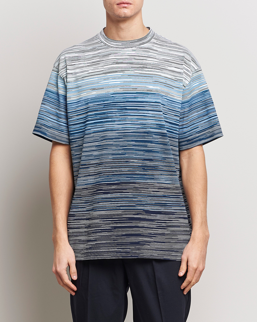 Herr |  | Missoni | Space Dyed T-Shirt Blue