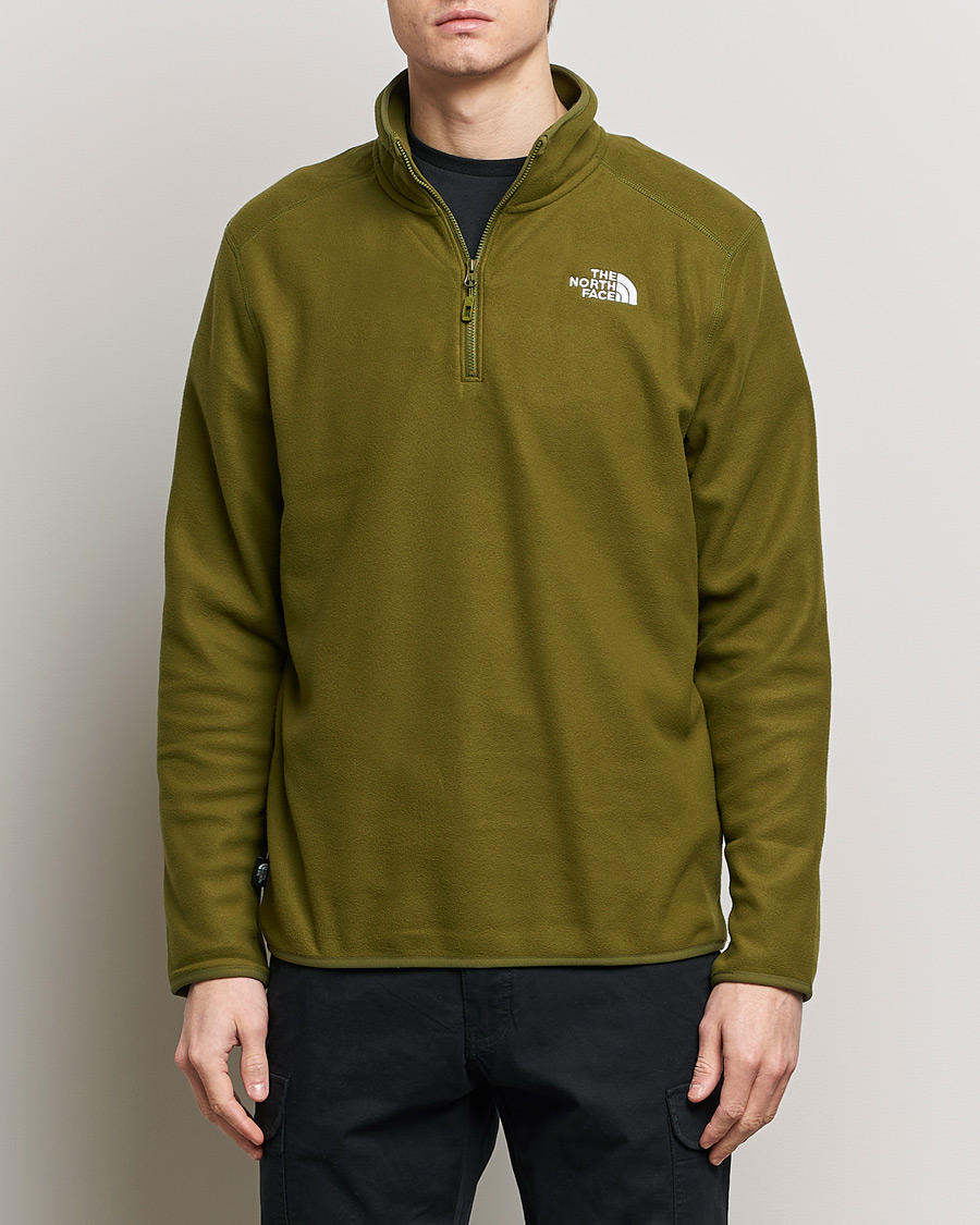 Men | Clothing | The North Face | Glacier 1/4 Zip Fleece New Taupe Green