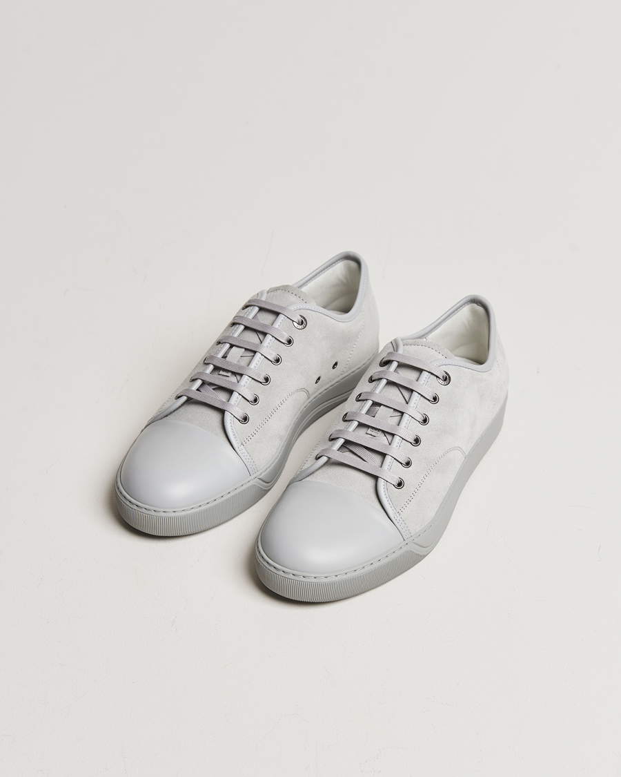 Herr |  | Lanvin | Nappa Cap Toe Sneaker Light Grey