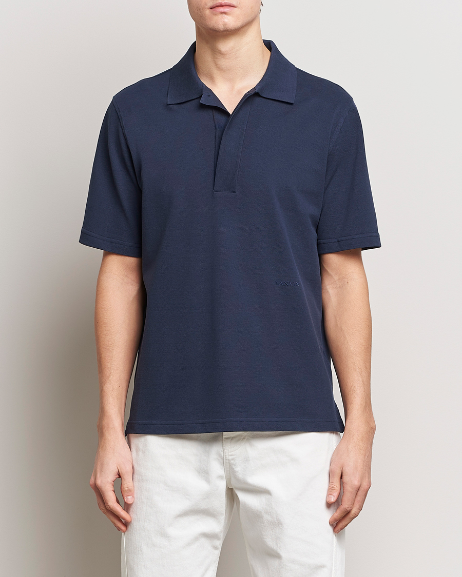 Men | Polo Shirts | Lanvin | Short Sleeve Polo Thunder