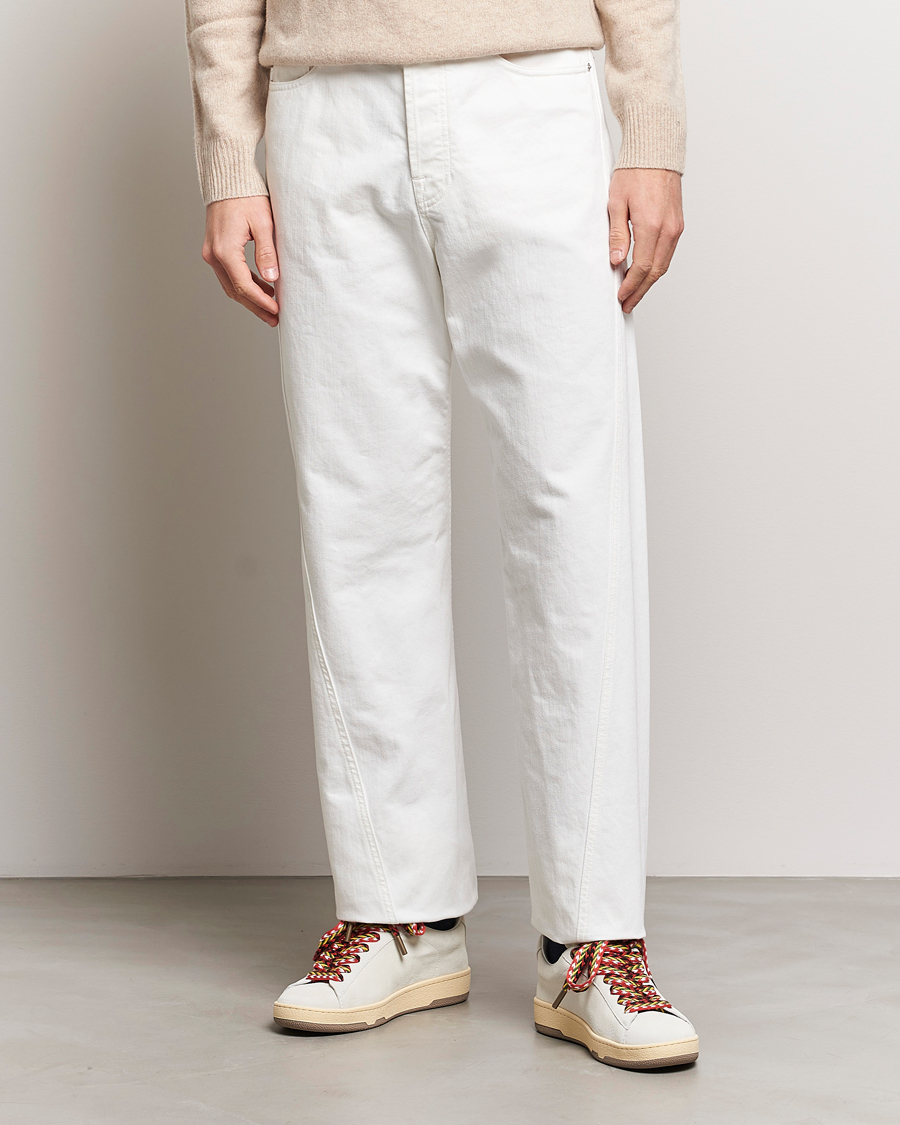 Men | Clothing | Lanvin | Regular Fit 5-Pocket Pants Optic White