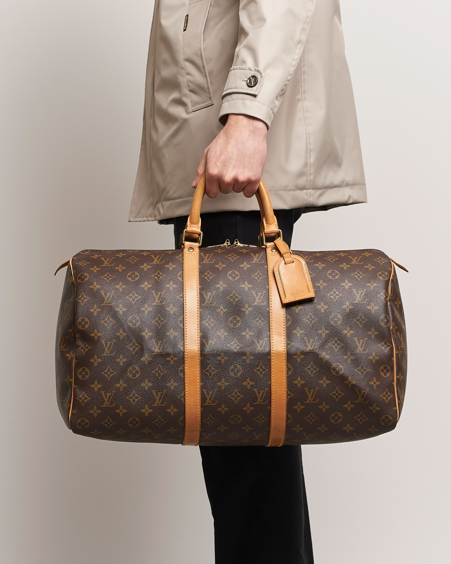 Men |  | Louis Vuitton Pre-Owned | Keepall 50 Bag Monogram 