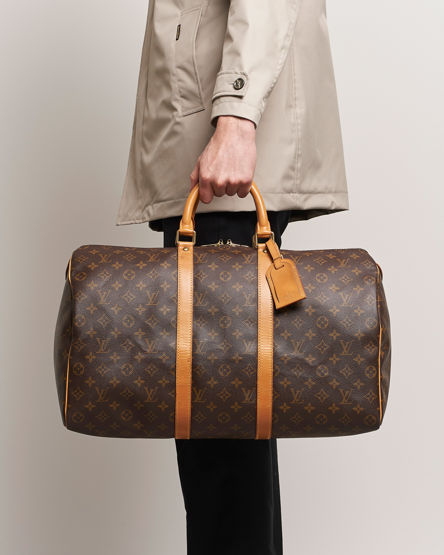 Men |  | Louis Vuitton Pre-Owned | Keepall 50 Bag Monogram 