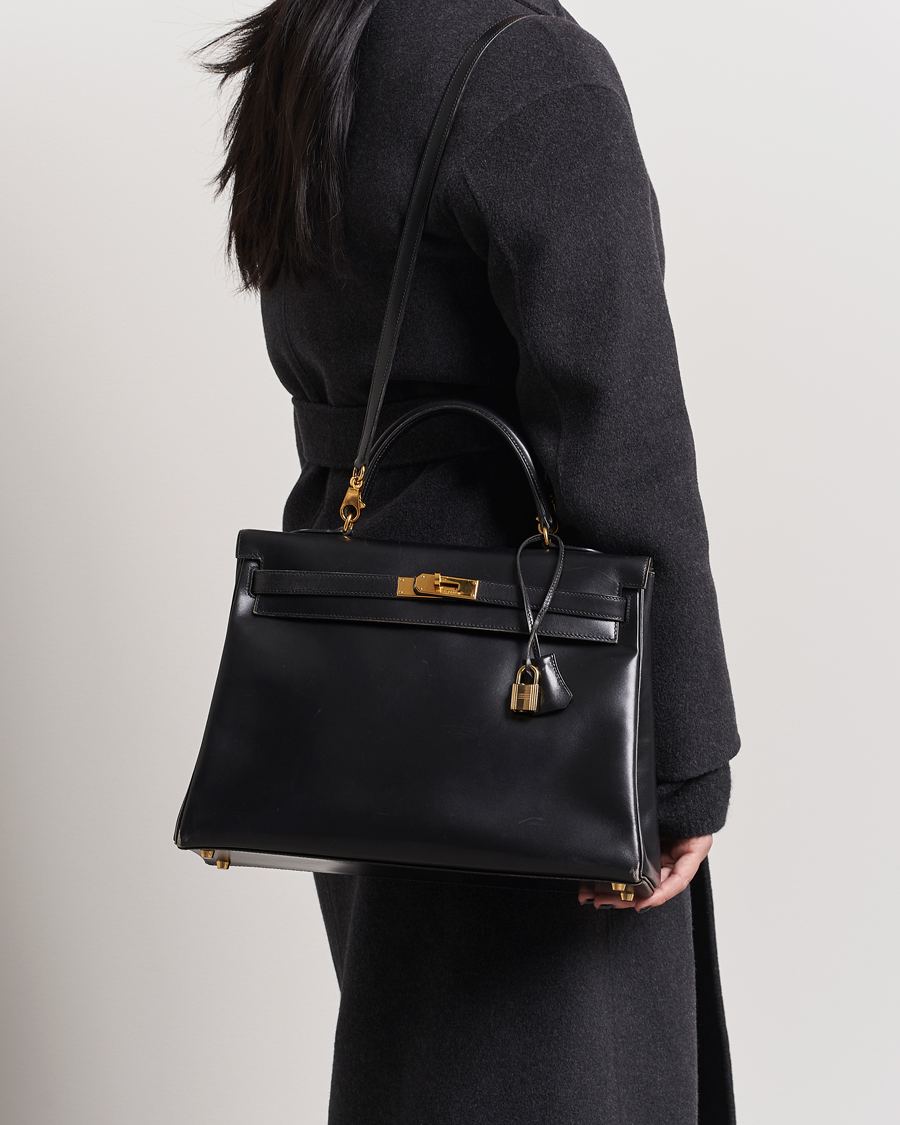 Men |  | Hermès Pre-Owned | Kelly 35 Handbag Black 