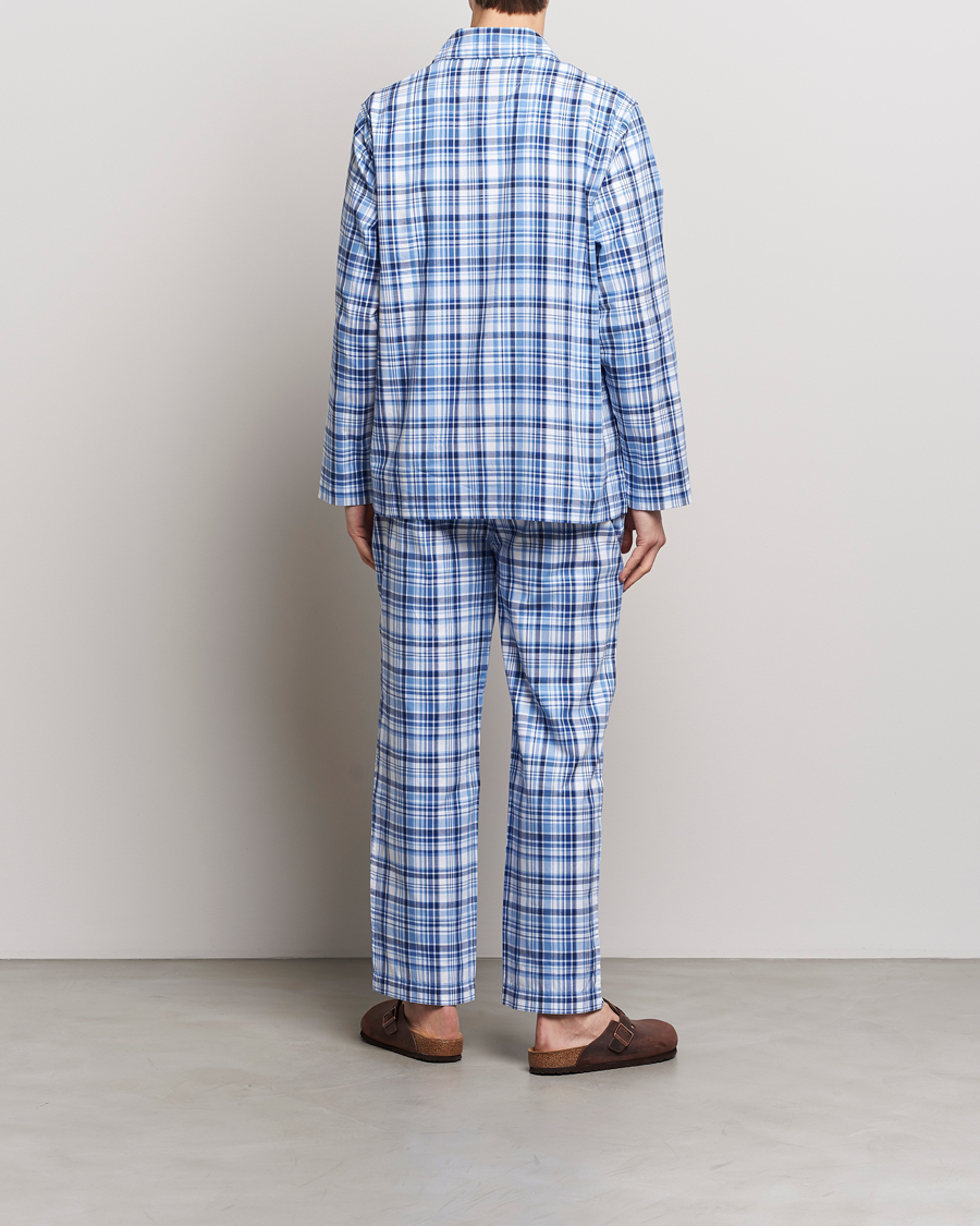 Men | Pyjamas | Polo Ralph Lauren | Cotton Checked Pyjama Set Blue Plaid
