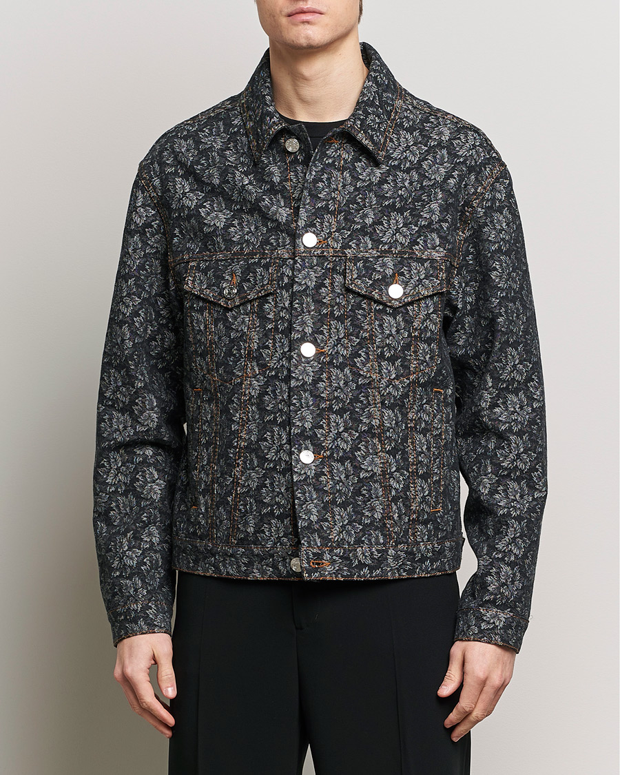 Men | Clothing | Etro | Jacquard Denim Jacket Dark Blue