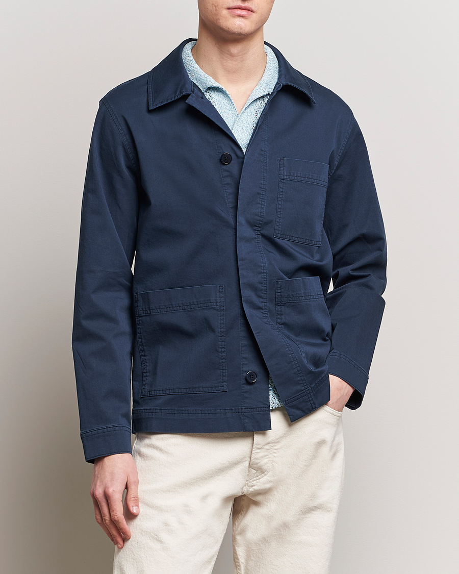 Men | Shirt Jackets | NN07 | Olav Overshirt Navy Blue