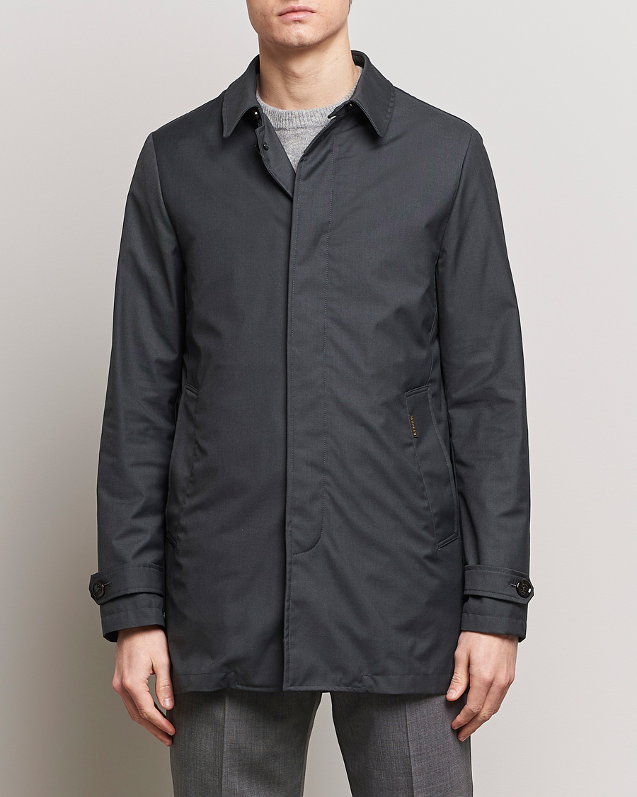 Men | Coats | MooRER | Waterproof Detachable Liner Tech Coat Dark Grey