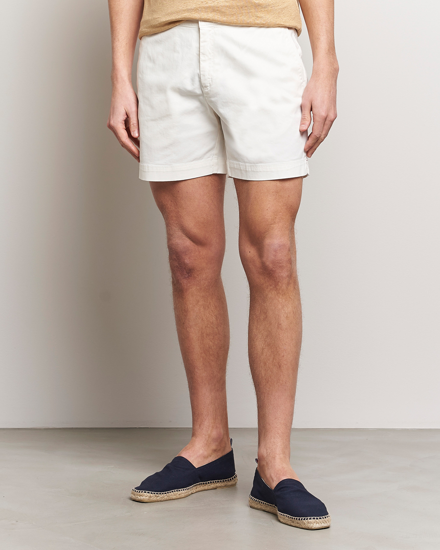 Men | Clothing | Orlebar Brown | Bulldog Cotton Stretch Twill Shorts Sea Mist