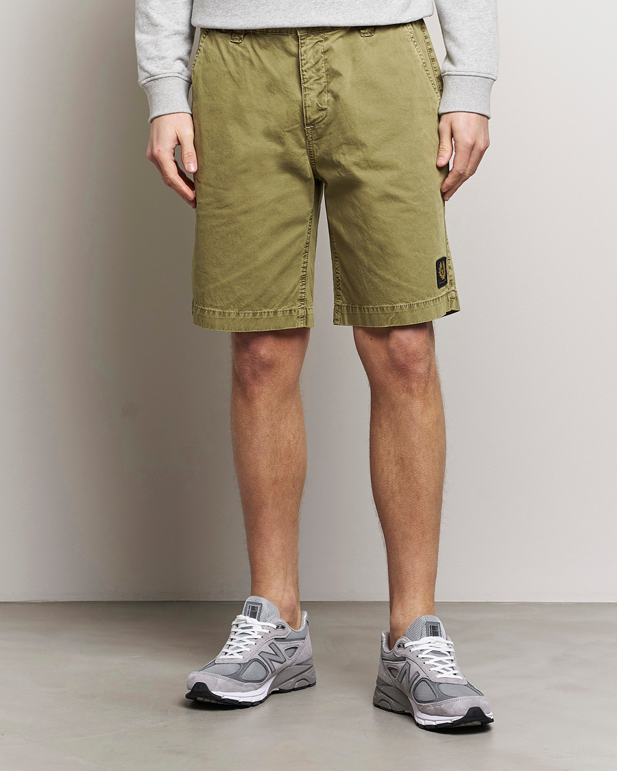Men | Clothing | Belstaff | Dalesman Cotton Shorts Aloe