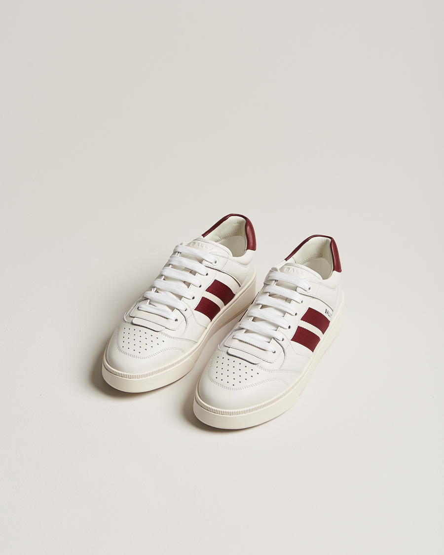 Men | Shoes | Bally | Rebby Leather Sneaker White/Ballyred