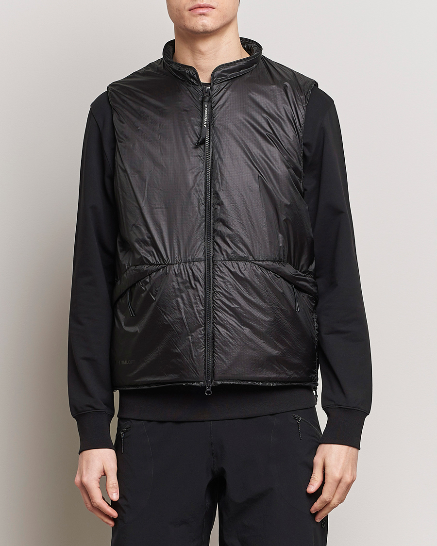 Men | Clothing | C.P. Company | Nada Shell Primaloft Ripstop Vest Black