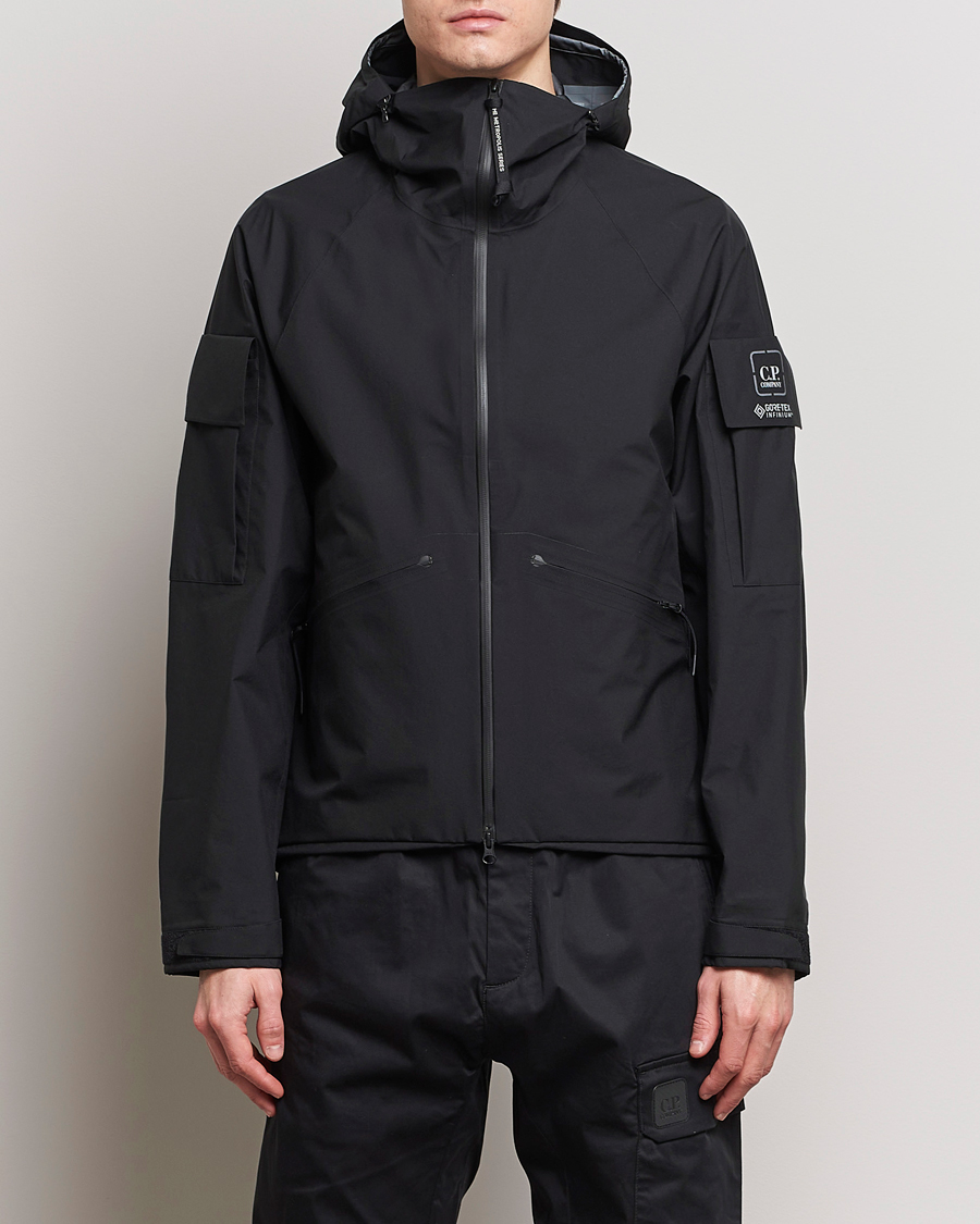 Men | Shell Jackets | C.P. Company | Metropolis GORE-TEX Nylon Hooded Jacket Black