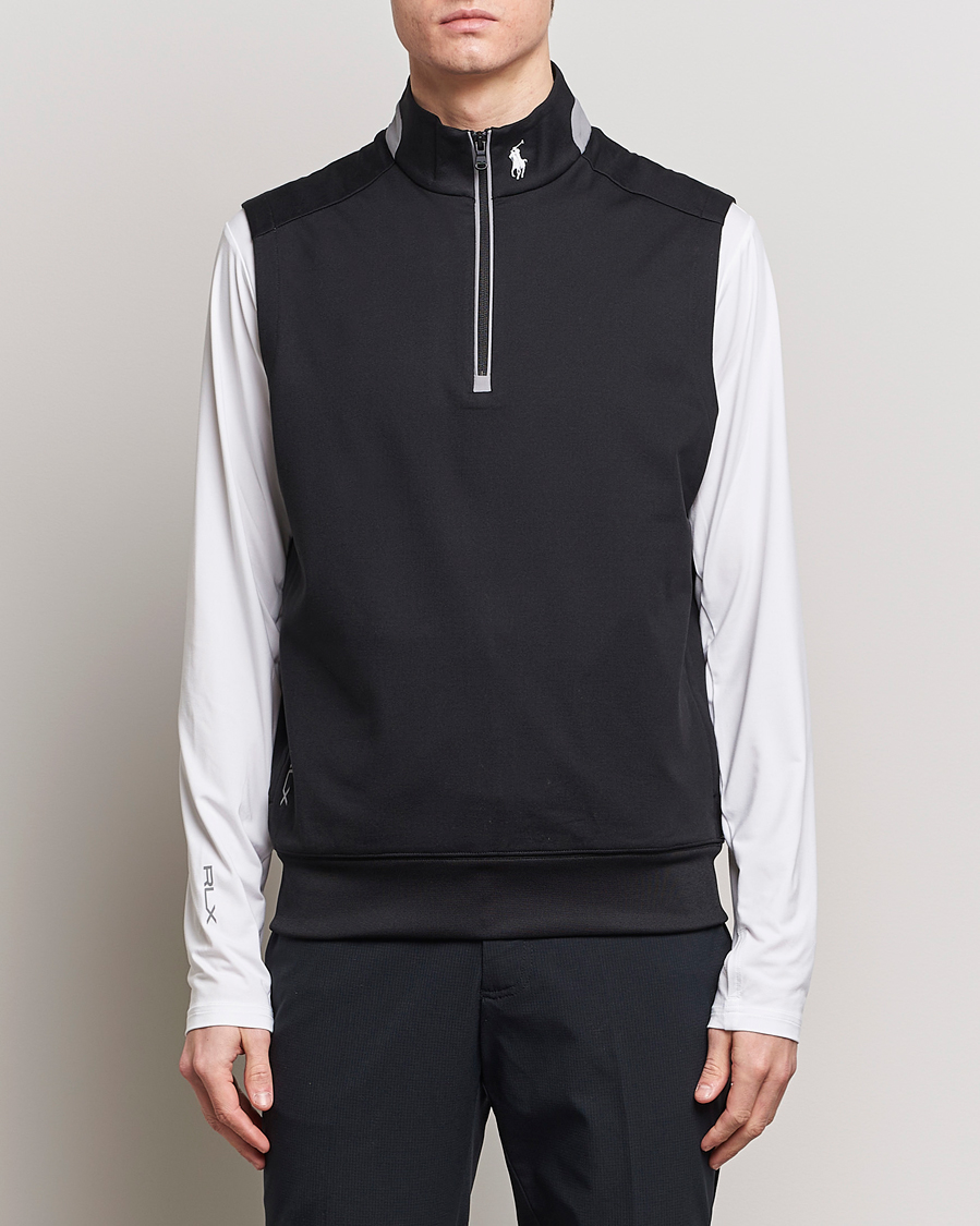Herr | Sport | RLX Ralph Lauren | Luxury Performance Vest Polo Black