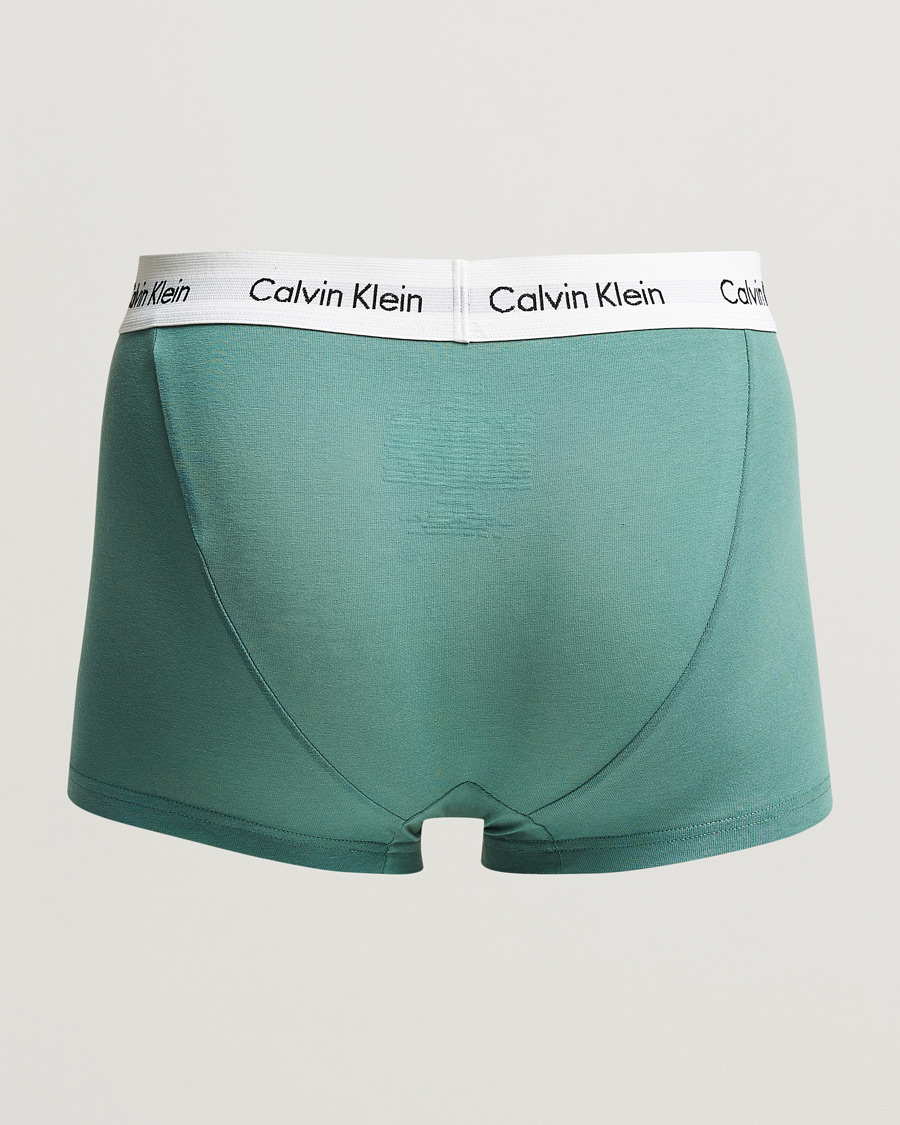 Men | Calvin Klein | Calvin Klein | Cotton Stretch Trunk 3-pack Blue/Dust Blue/Green
