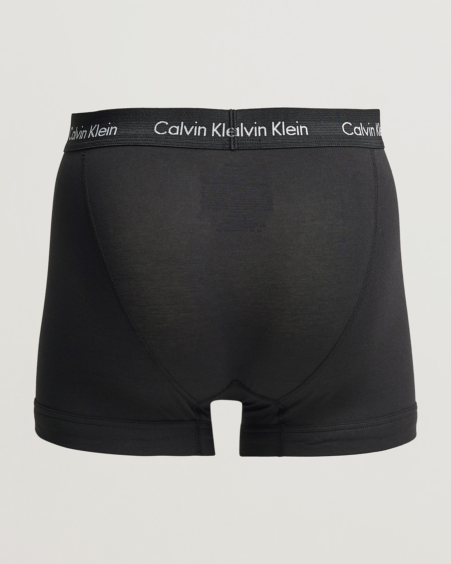 Men | Trunks | Calvin Klein | Cotton Stretch Trunk 3-pack Black/Rose/Ocean