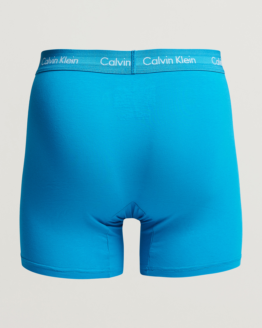 Men | Calvin Klein | Calvin Klein | Cotton Stretch 3-Pack Boxer Breif Blue/Arona/Green