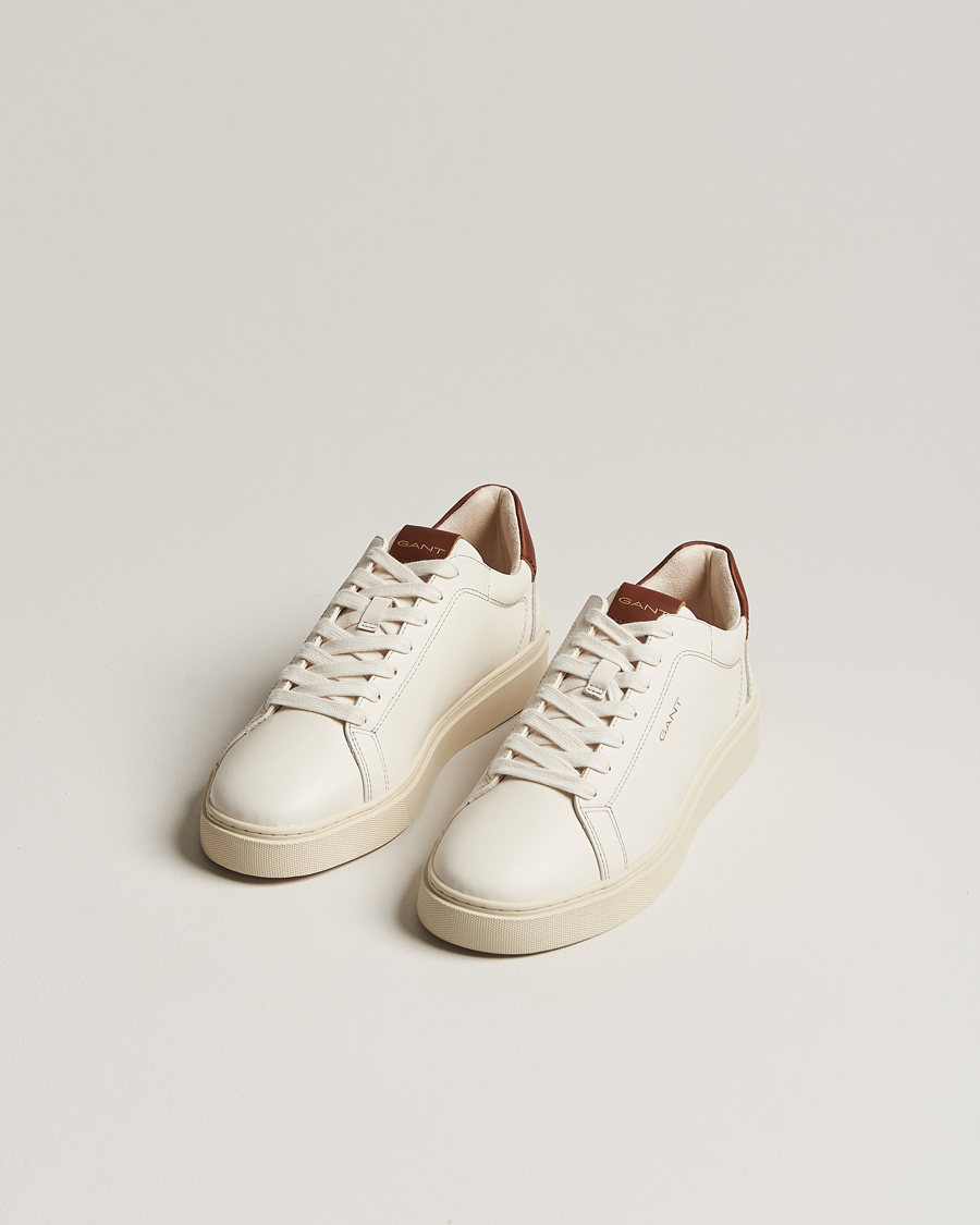 Herr | Lojalitetserbjudande | GANT | Mc Julien Leather Sneaker Off White/Cognac
