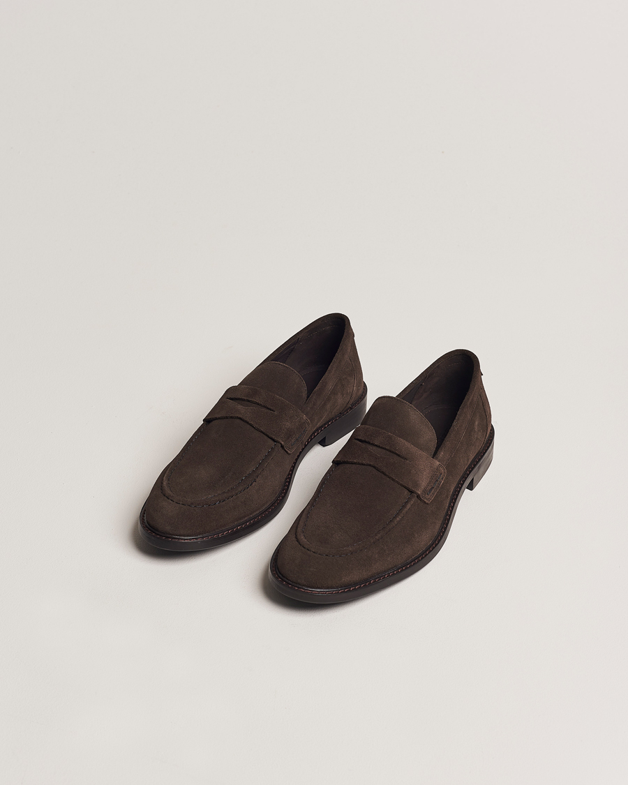 Homme | Loafers | GANT | Lozham Suede Loafer Coffee Brown