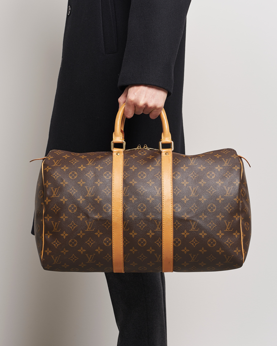 Men | Pre-Owned & Vintage Bags | Louis Vuitton Pre-Owned | Keepall 45 Bag Monogram 