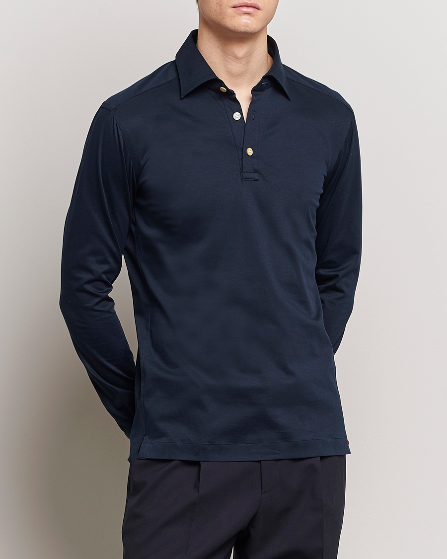 Men | Clothing | Kiton | Popover Shirt Navy