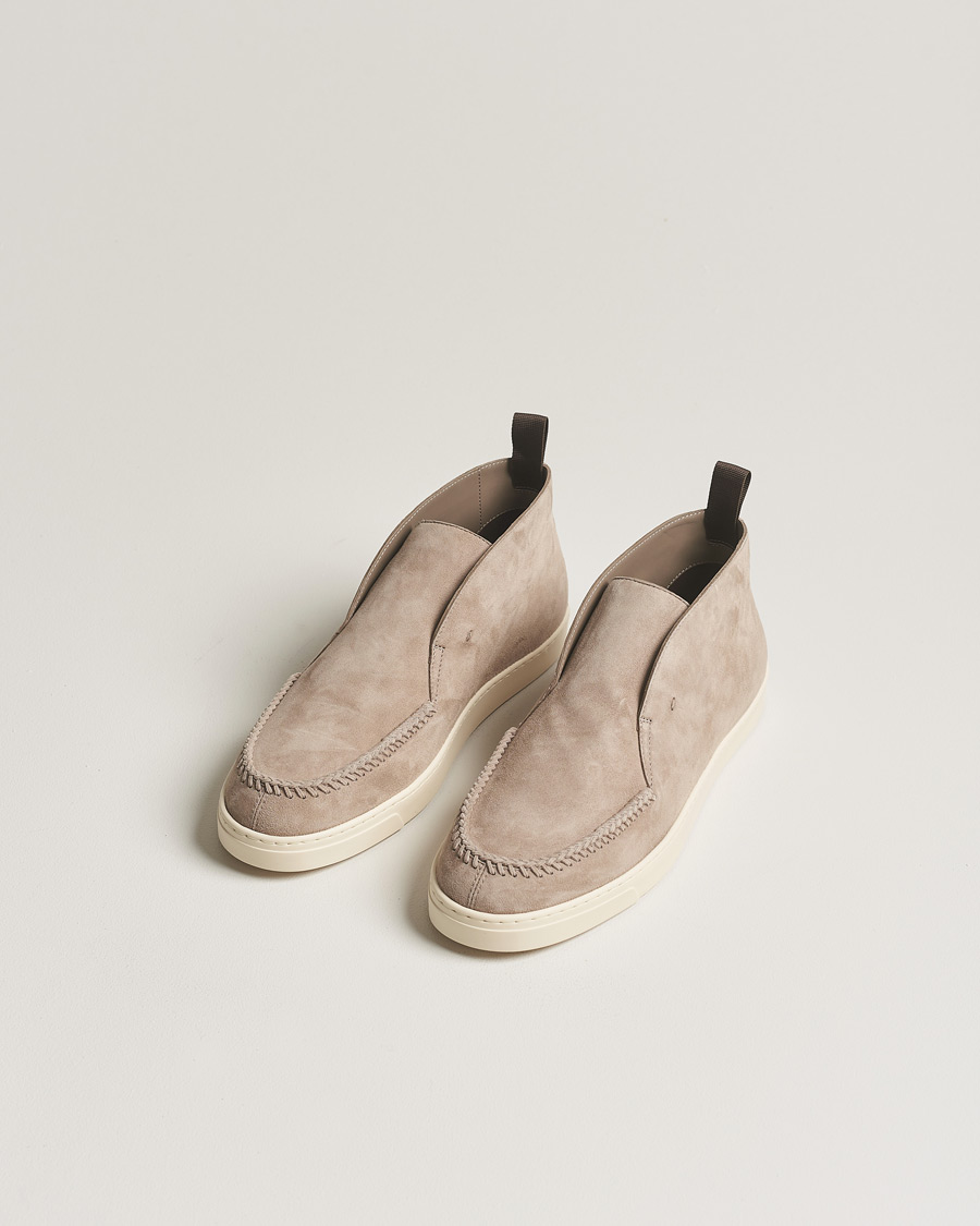 Men | Shoes | Giorgio Armani | Intrecci Chukka Boot Beige Suede