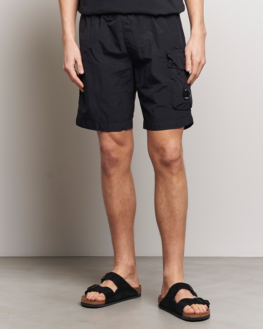 Men | Clothing | C.P. Company | Flatt Nylon Cargo Swimshorts Black