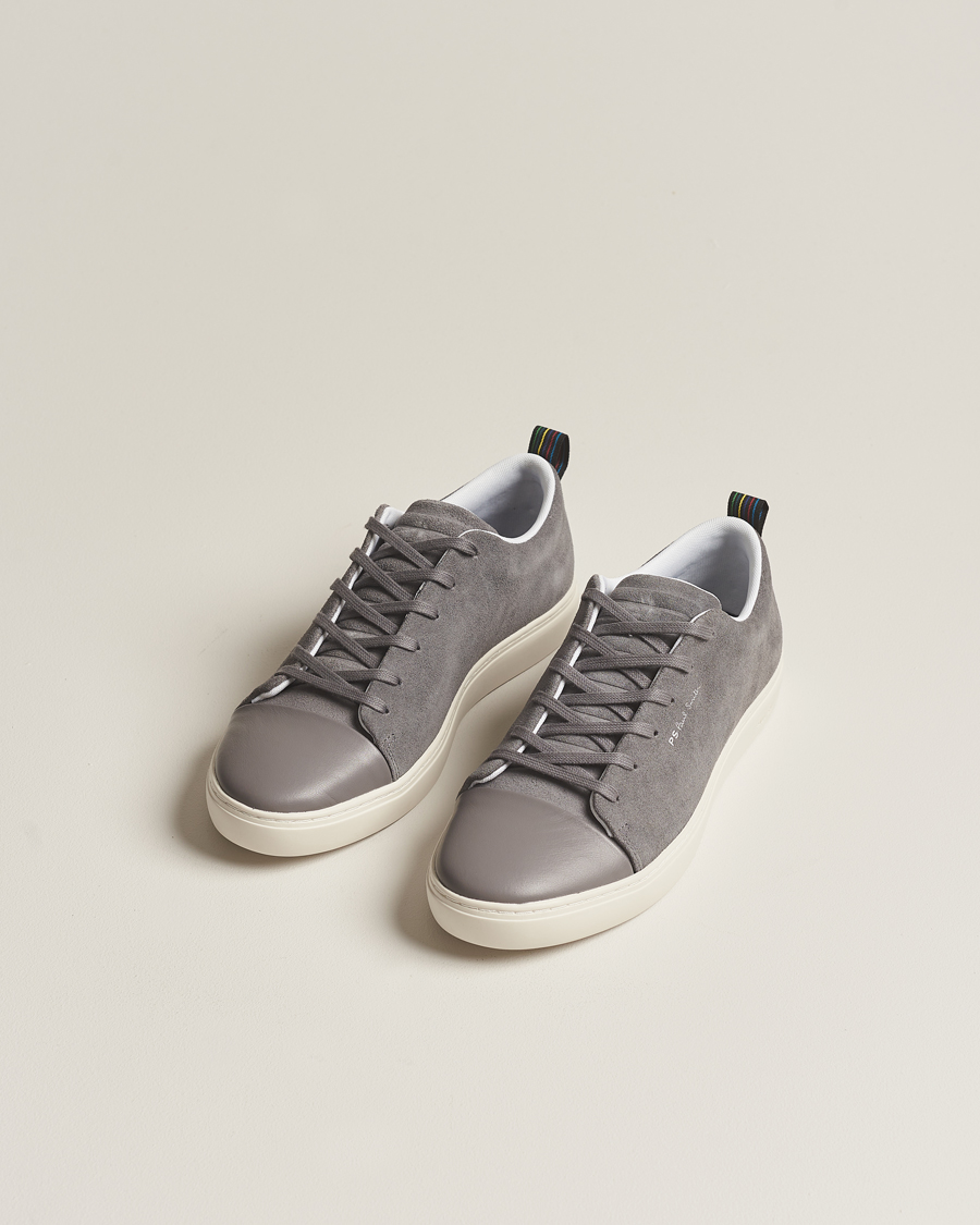 Men | Shoes | PS Paul Smith | Lee Cap Toe Suede Sneaker Grey