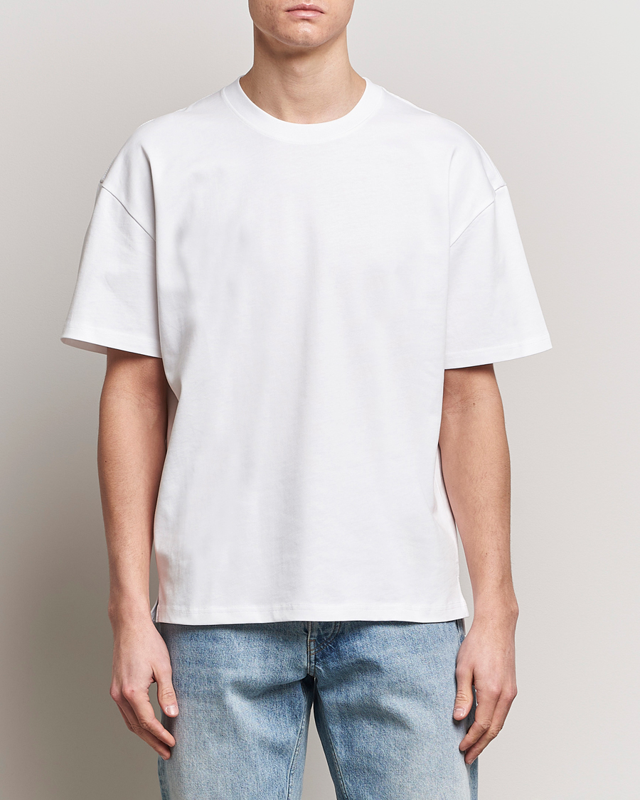 Men | White t-shirts | Bread & Boxers | Textured Heavy Crew Neck T-Shirt White