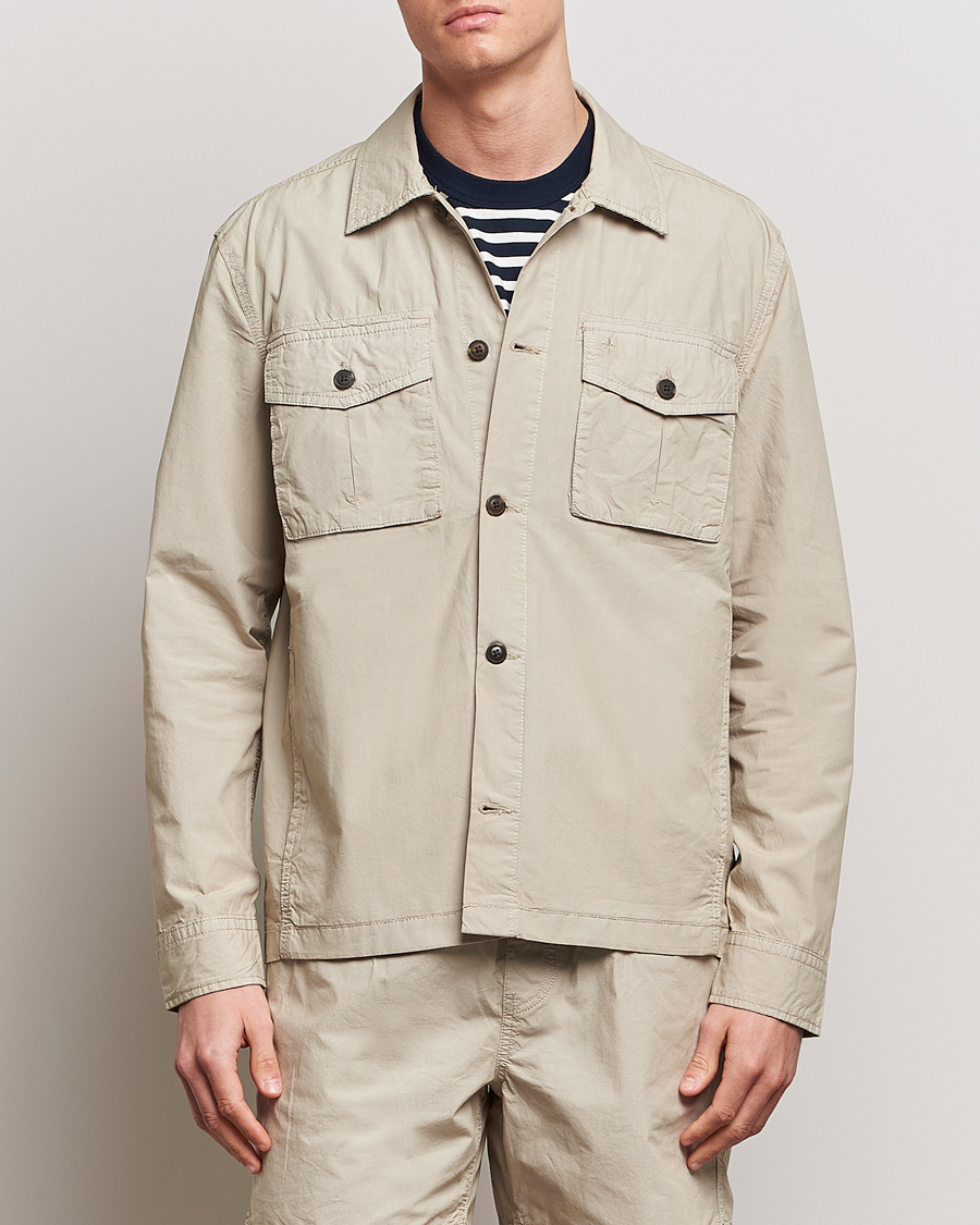 Men | Morris | Morris | Harrison Cotton Shirt Jacket Khaki