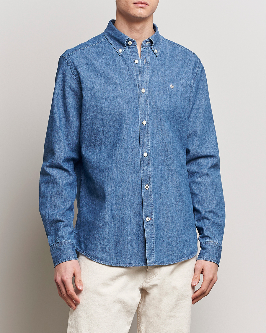 Herr | Kläder | Morris | Classic Fit Denim Shirt Blue
