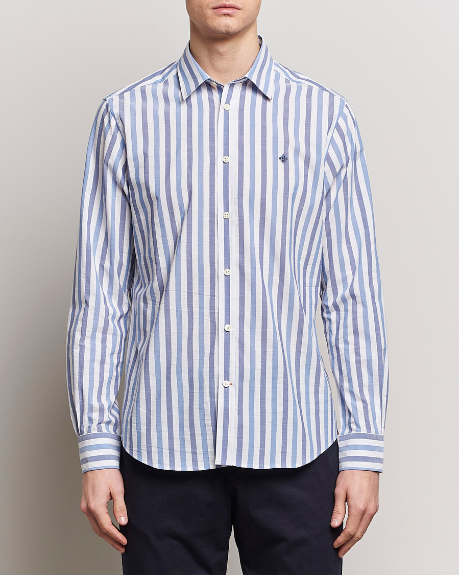 Herr | Kläder | Morris | Summer Stripe Shirt Blue